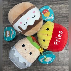 🧁 *NWT* SQUISHMALLOWS Lot of 3 Food Squad 5”